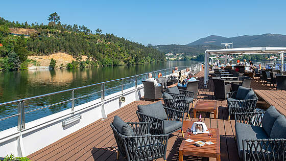 Douro Queen: auf dem Sonnendeck