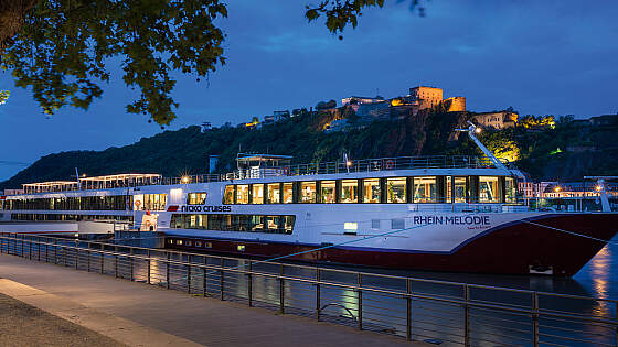MS Rhein Melodie: vor Koblenz