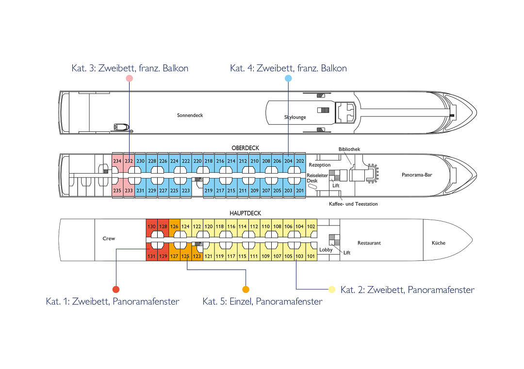 MS Elegant Lady: Deckplan