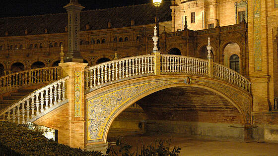 Plaza de Espana in Sevilla, Andalusien