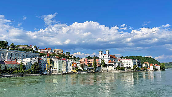 Donau Radreisen: Passau Stadtblick