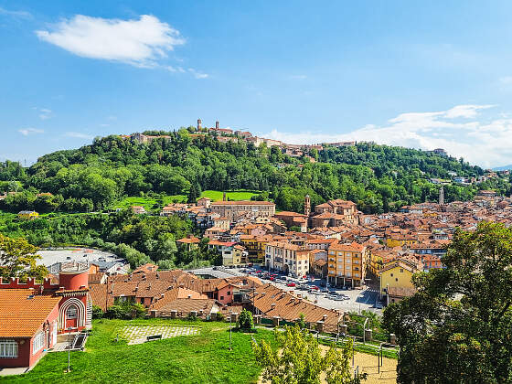 Italien Radreisen: Piemont - Sanremo Blick Mondovi