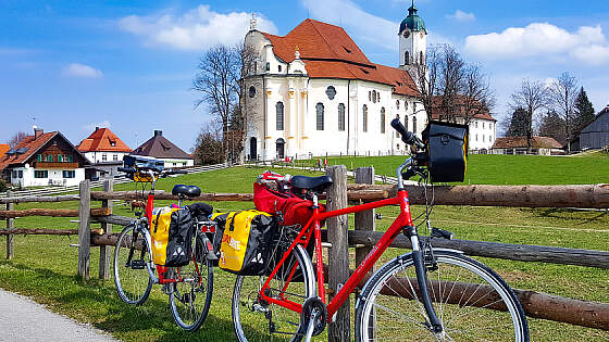 Radreise: Romantische Straße und Bayerische Seen - Wieskirche