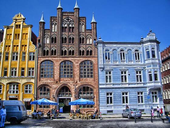 Wulflamhaus in der Altstadt von Stralsund