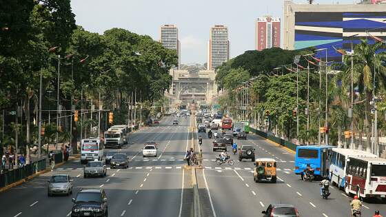 Avenida Bolivar in Caracas, Venezuela