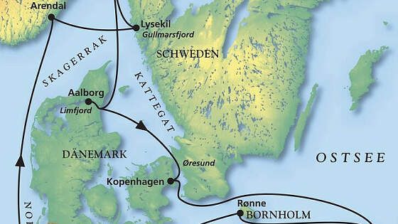 Route MS Amadea: Lieblingsroute des Kapitäns