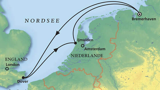 Route: Schnupperwochenende auf MS Amadea