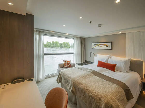 MS Gentleman: Kabine Mitteldeck superior / Oberdeck deluxe