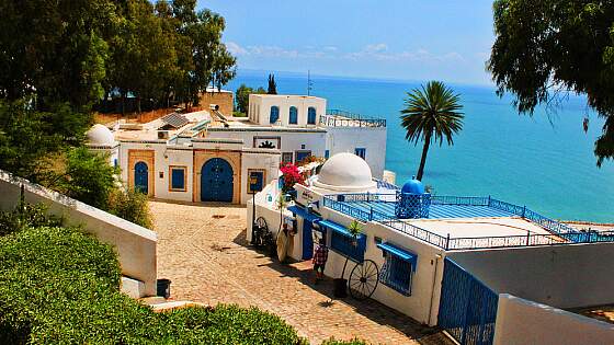 Tunesien: Sidi Bou Said mit Blick aufs Meer