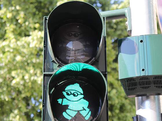 Mainzelmännchen Ampel in Mainz