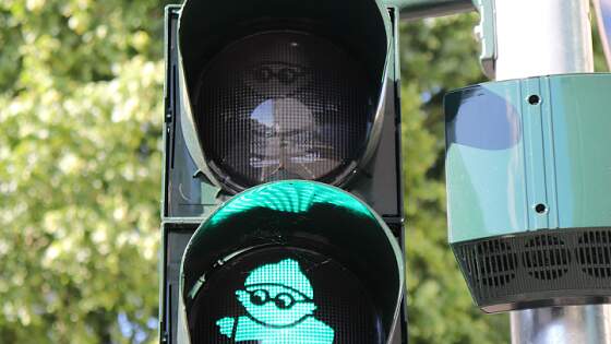 Mainzelmännchen Ampel in Mainz