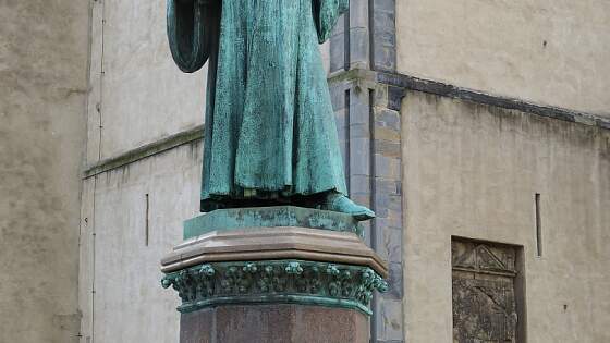 Magdeburg: Luther Denkmal vor der Johanniskirche