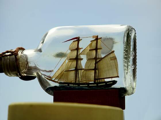 Buddelschiff - Schiff in der Flasche