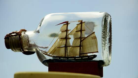 Buddelschiff - Schiff in der Flasche