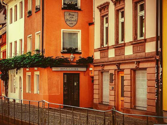 in der Altstadt von Freiburg