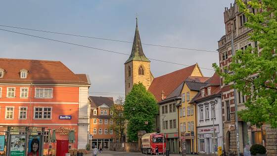 Altstadt von Erfurt: Anger und St. Lorenz Kirche