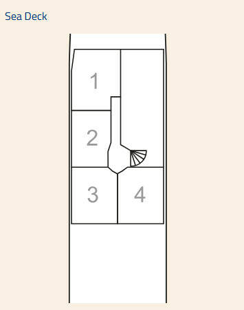 MY Coral II: Deckplan Sea Deck