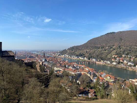 Heidelberg am Neckar mit Alter Brücke