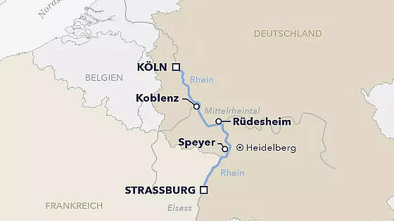 Route Amadeus: Rheinzauber im Advent