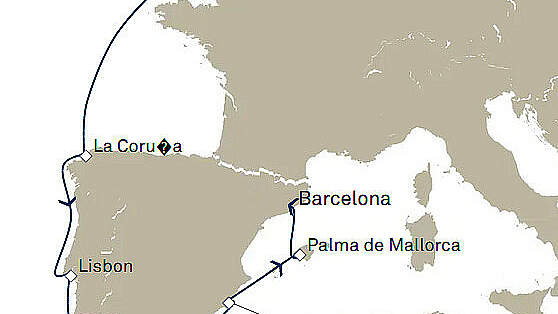 Route Queen Victoria: Mittelmeer bis Barcelona