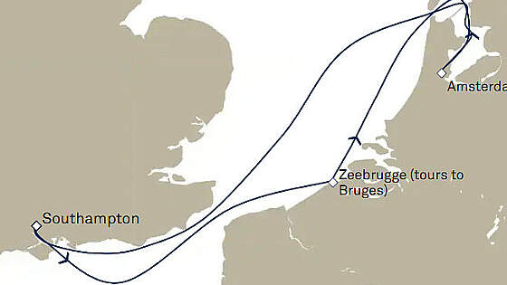 Route Queen Victoria: Neujahrsreise