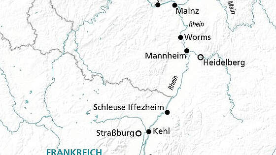 Route MS Aurelia: Idylle am Rhein