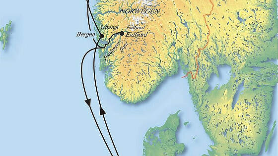 Route MS Artania: Liebenswertes Fjordnorwegen