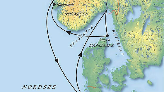 Route MS Artania: Herbstgenuss in Norwegen