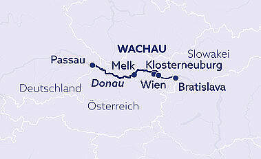 Route MS Bellejour: Donau Perlen