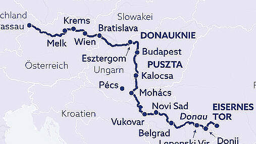 Route Donau Festtage mit MS Viktoria