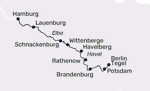 Route MS Sans Souci: Hafenstadt trifft Hauptstad
