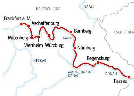 Route MS SE-Manon: Main Höhepunkte