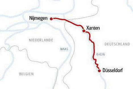 Route MS SE-Manon: Rhein mit Römerflair