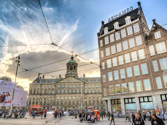 Amsterdam: Dam Platz mit Königspalast