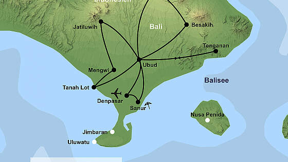 Route Indoneisien: Bali Rundreise