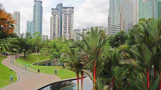KLCC Park in Kuala Lumpur, Malaysia