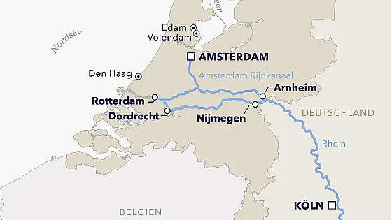 Route Amadeus Cara: Auf dem Rhein zu André Rieu