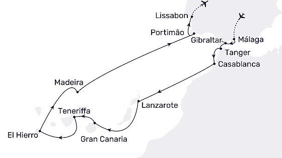 Route MS Hamburg: Silvester auf Madeira
