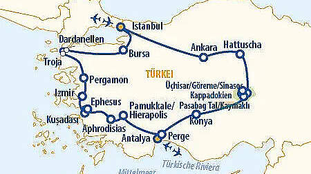 Route Große Türkei Kulturreise