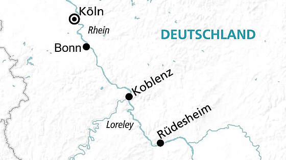 Route MS Alina: Weihnachtsmärkte am Rhein