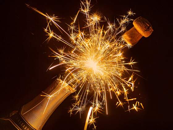 Sektglas Silvesterabend