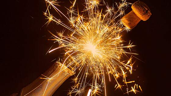 Sektglas Silvesterabend