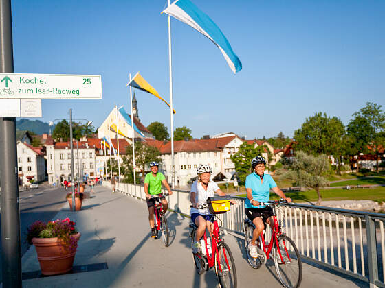 Isar Radweg: Bad Tölz Brücke