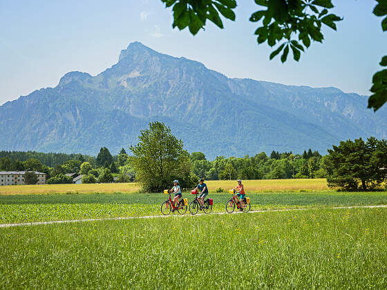 Radreise zehn Seen: Blick auf den Untersberg