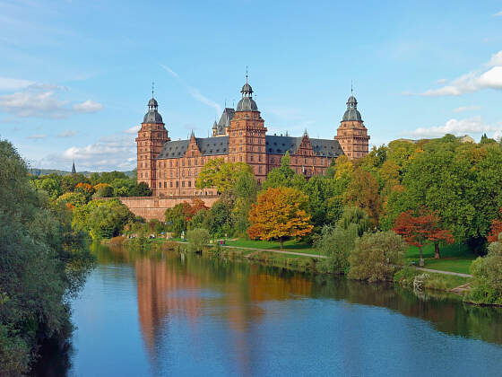 Wanderreise Spessart: Aschaffenburg Schloss Johannisburg