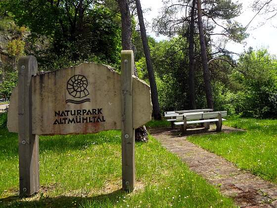 Wanderreise Altmühltal: Infotafel Naturpark