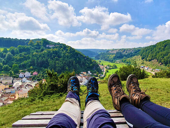 Wanderreise Altmühltal: Blick auf Mörnsheim