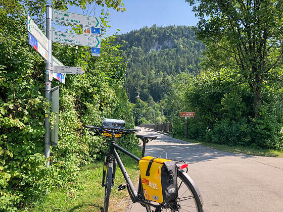 Radreise im Allgäu: Wegweiser Lechsteg