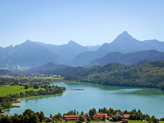 Radreise im Allgäu: Weißensee Bergpanorama