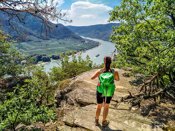 Wanderreise Welterbesteig Wachau: Blick auf die Donau